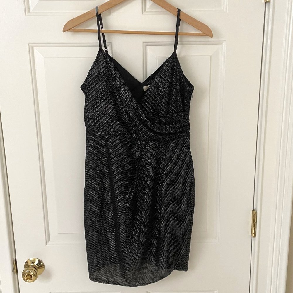 Urban outfitters textured faux-wrap/tulip dress